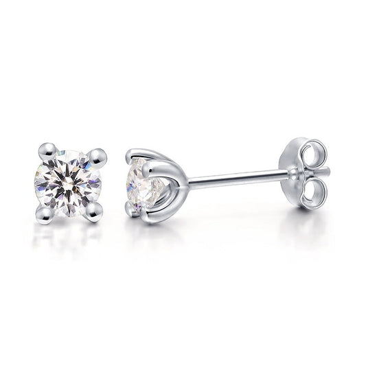 moissanite stud earrings