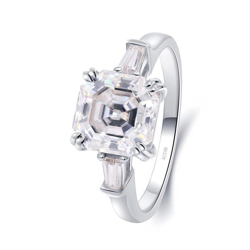 Asscher cut ring